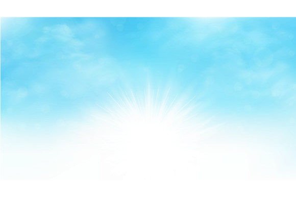 Download Summer Background of Sunburst Blue Sky - Summer background Collection