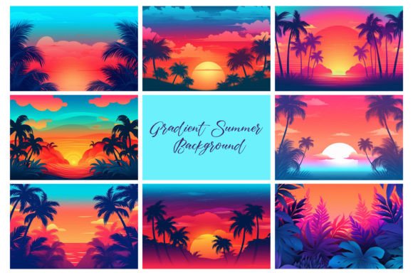 Download Gradient Summer Background - Summer background Collection