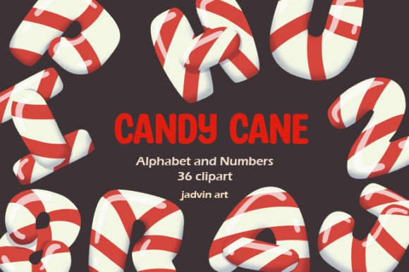 Download Candy Cane, Typograph Clipart - Candy Collection