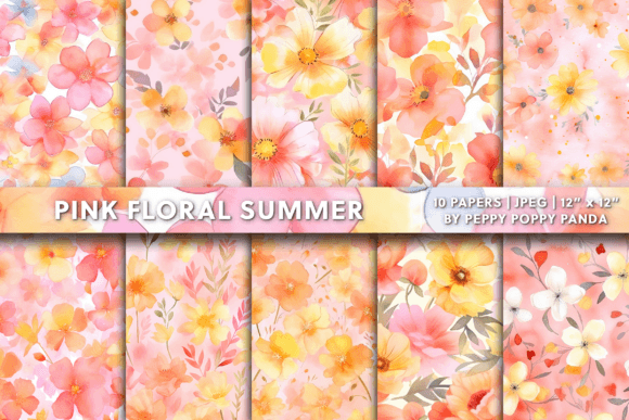Download Pink Floral Summer Background - Summer background Collection