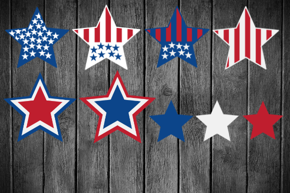 Download Patriotic Stars, 4th of July Svg - Stars Collection