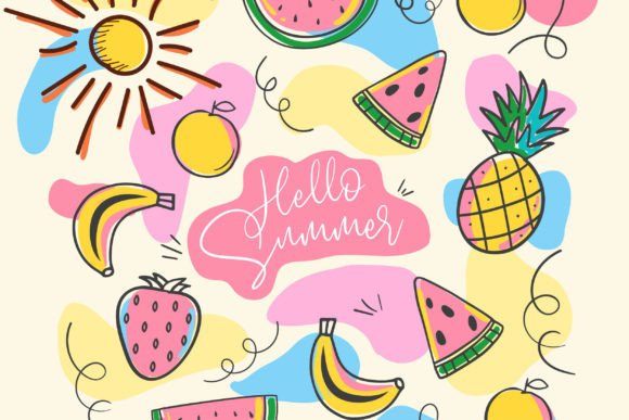 Download Summer Background with Fruits - Summer background Collection