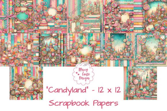 Download Candyland 12x12 Inch Scrapbook Papers - Candy Collection