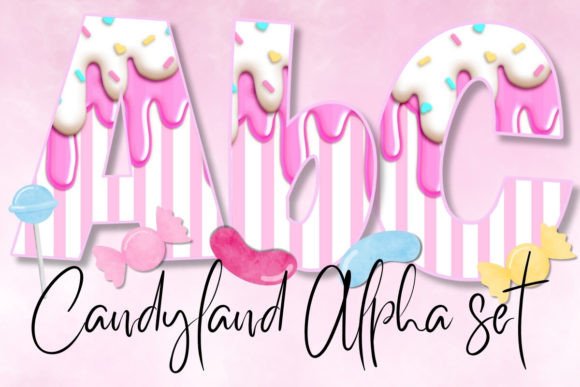 Download CANDY ALPHABET &amp; NUMBERS PNG SET - Candy Collection