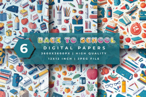 Download Back to School Digital Papers - Premium Bundle