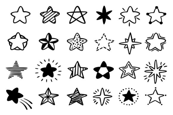 Download Hand-drawn Stars - Stars Collection